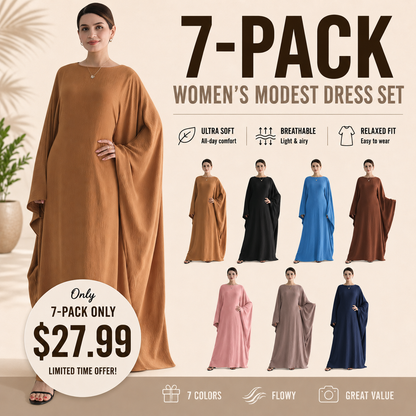 ✨ Muslim Prayer Dress Abaya – Elegant Waist-Defined Islamic Eid Robe, Flowy Modest Maxi Outfit