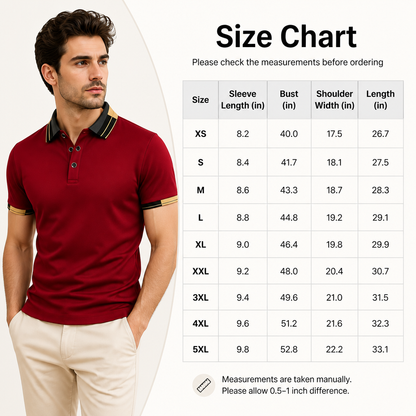 Men's Crocodile Print Polo Shirt – Breathable Casual Stretch Fit Top