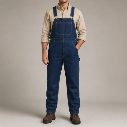 BUY 2 GET 1 FREE🔥Men's Denim Stonewashed Bib Overall