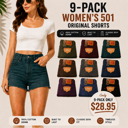 🔥BIG SALE, limited stock 🔥 501 Original Fit Denim Shorts(Multi-Color Value Pack)