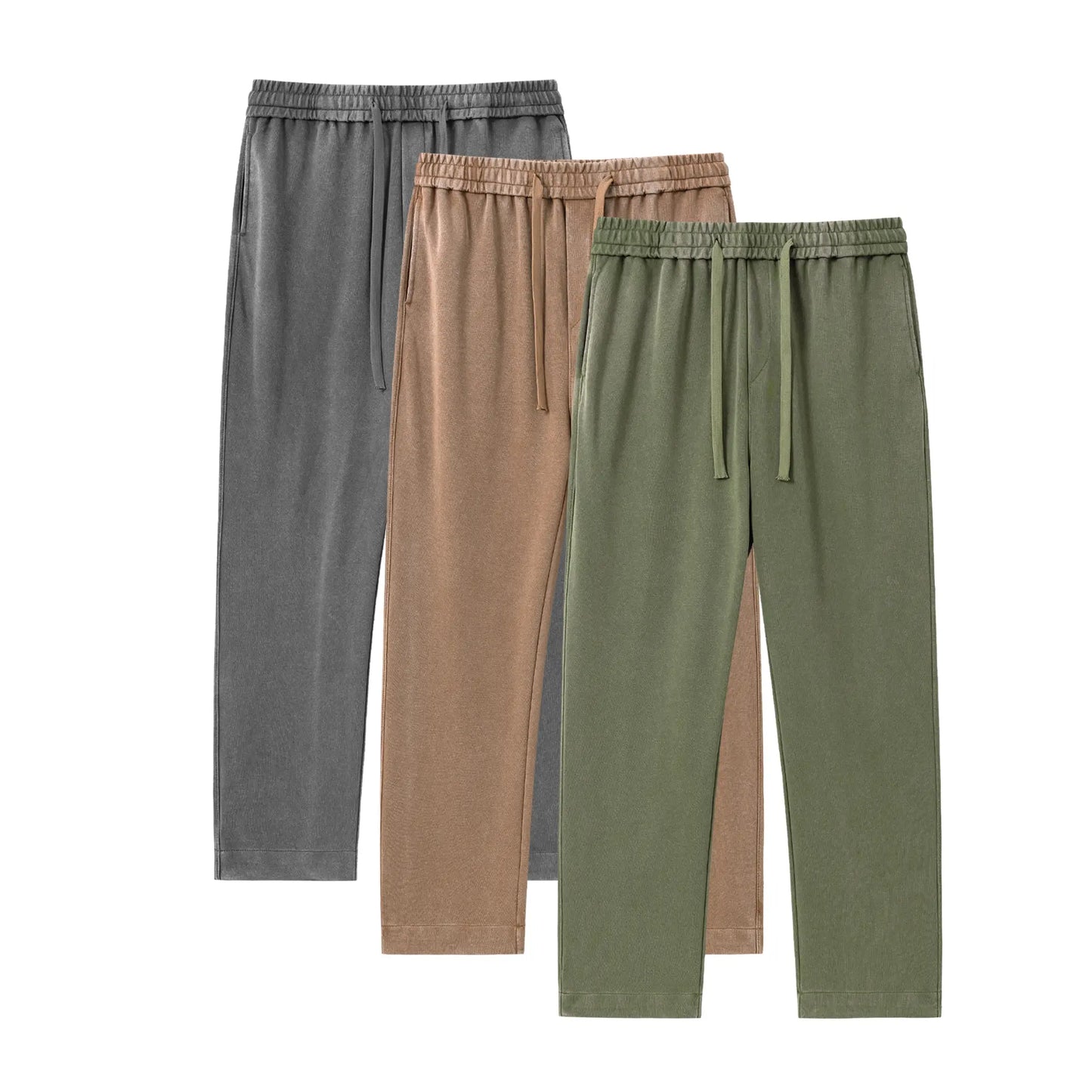 🔥 Limited-Time Sale ✨ Men’s Acid Wash Sweatpants | Solid Color Cotton Casual Jogger Pants | All-Season Comfort Wear 👖