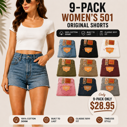 🔥BIG SALE, limited stock 🔥 501 Original Fit Denim Shorts(Multi-Color Value Pack)