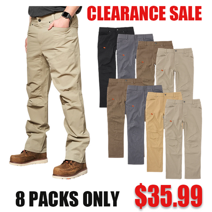 Clearance sale!4-PACK $28 Men’s Waterproof Cargo Work Pants – Rugged, Functional, Built for the Job | Direct from Manufacturer