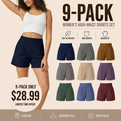 🔥 Limited-Time Sale ✨ Women’s High Waisted Summer Shorts | Casual Athletic Shorts with Pockets | Trendy Outdoor Comfort Wear ☀️