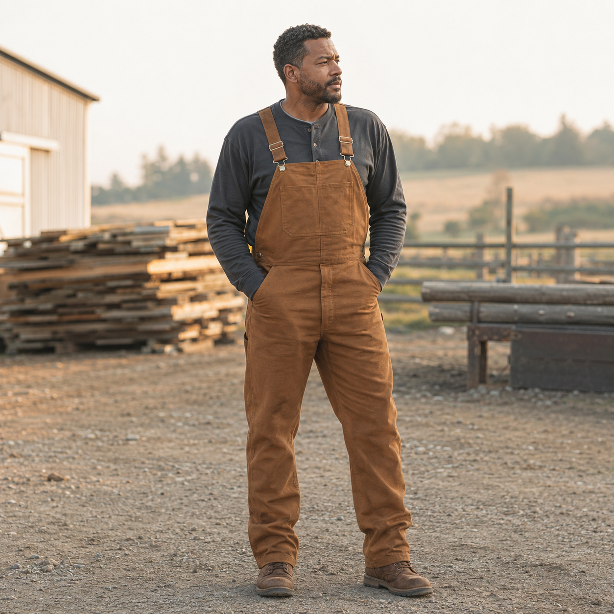 BUY 2 GET 1 FREE🔥Men's Denim Stonewashed Bib Overall