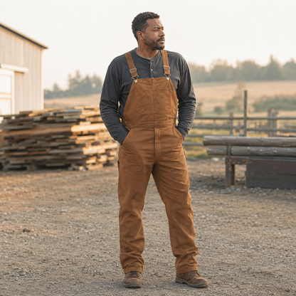BUY 2 GET 1 FREE🔥Men's Denim Stonewashed Bib Overall
