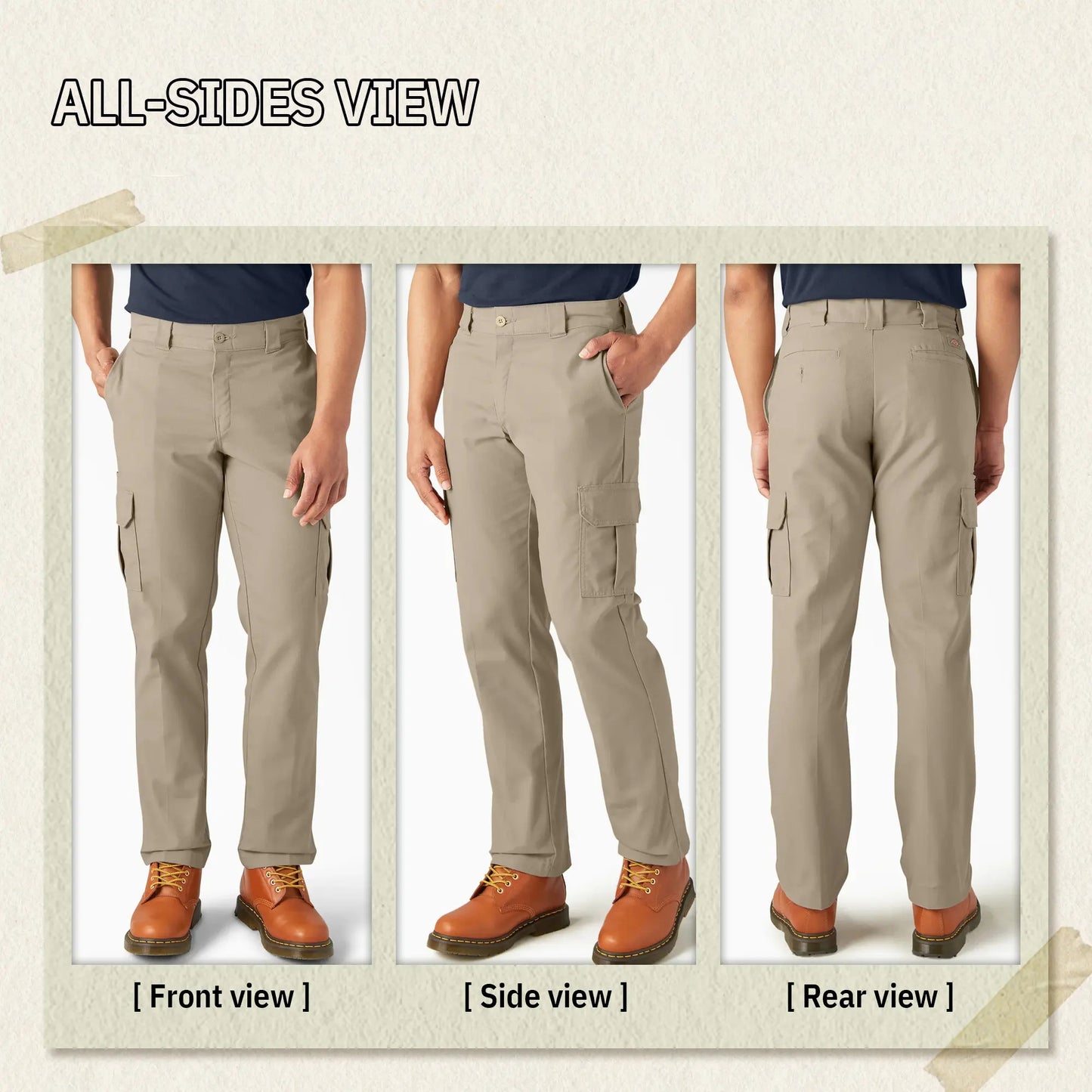 Men's FLEX Work Pants Regular Fit Cargo Pants