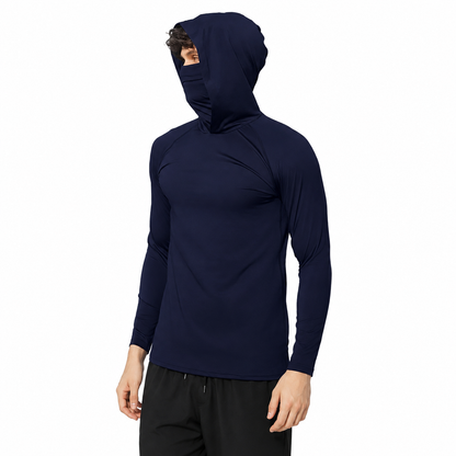 🔥 Limited-Time Sale ✨ Men’s Casual Hoodie Pullover | Slim Fit Lightweight UPF Sun Protection Long Sleeve Top 💙