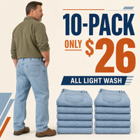 Medium Wash 10-Pack $26