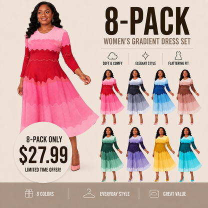 🔥 Limited-Time Sale ✨ Women’s Elegant Pearl Midi Dress | Church & Party Formal Outfit | S-5XL Sizes Available 🌸