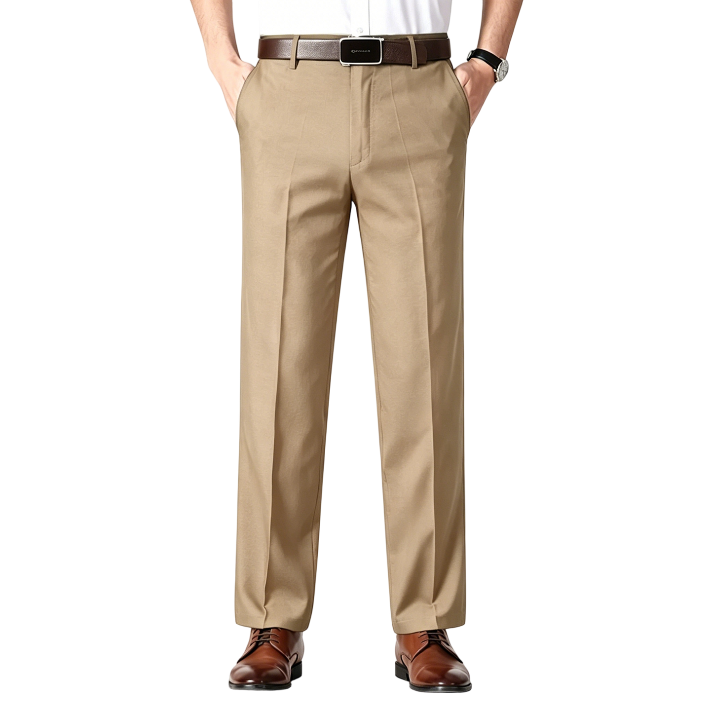 Men’s Classic Ice Silk High Waist Comfort Pants