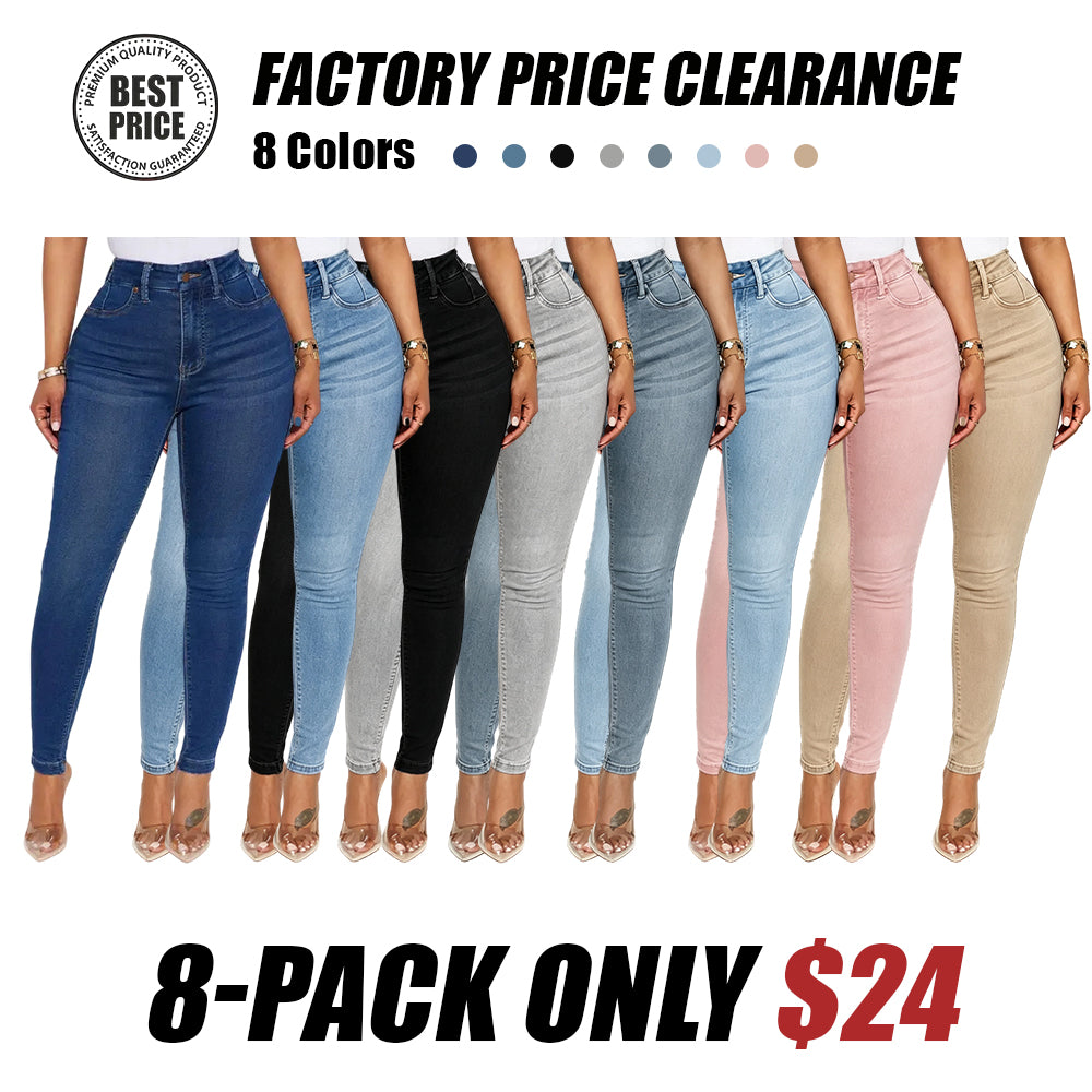 Sculpting, form-fitting jeans