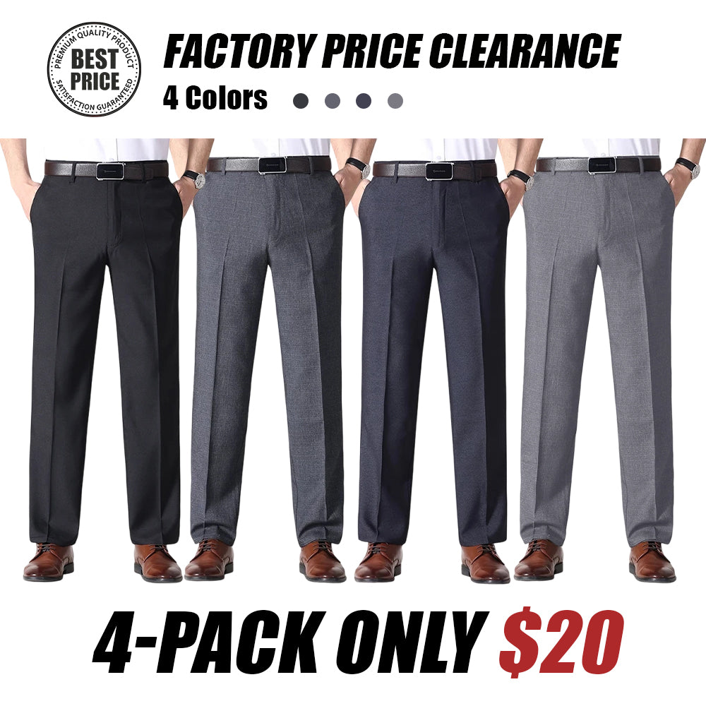 Men’s Classic Ice Silk High Waist Comfort Pants