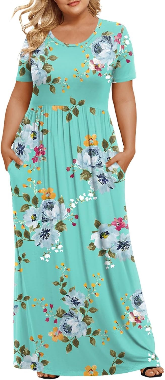 Women's Plus Size Maxi Dresses for Curvy