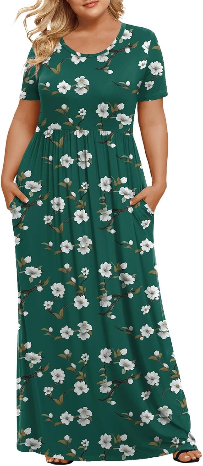 Women's Plus Size Maxi Dresses for Curvy