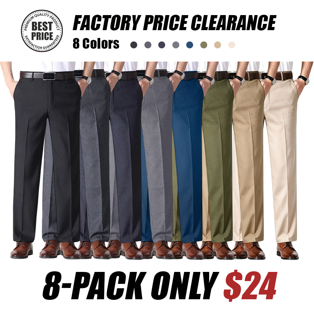 Men’s Classic Ice Silk High Waist Comfort Pants