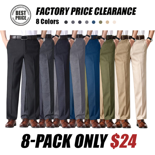 Men’s Classic Ice Silk High Waist Comfort Pants