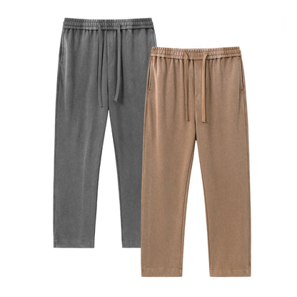 🔥 Limited-Time Sale ✨ Men’s Acid Wash Sweatpants | Solid Color Cotton Casual Jogger Pants | All-Season Comfort Wear 👖