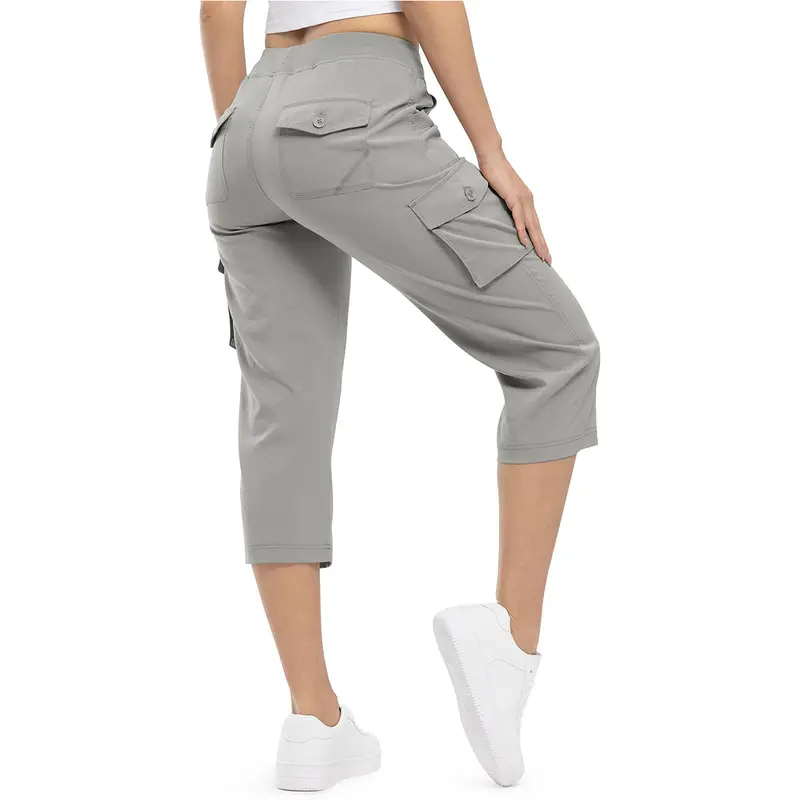 ✨Women’s Loose-Fit Lightweight Quick-Dry Capri Pants with Pockets — Perfect for Summer Travel and Hiking
