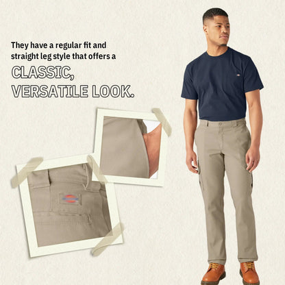 Men's FLEX Work Pants Regular Fit Cargo Pants