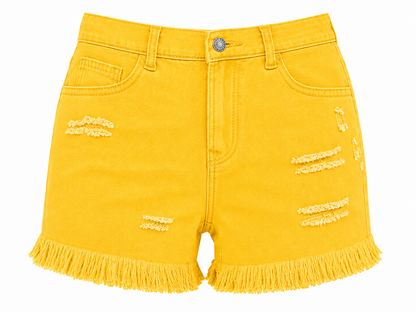 ✨ Women's Mid-Rise Denim Shorts – Stretchy Casual Summer Shorts with Pockets