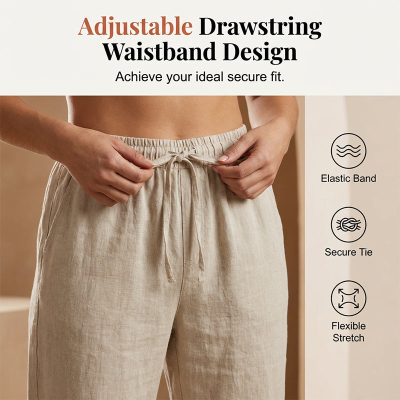 ⏳Time-Limited Special Offer!⏰👖Women's Casual Cotton Linen Capris✨🌿