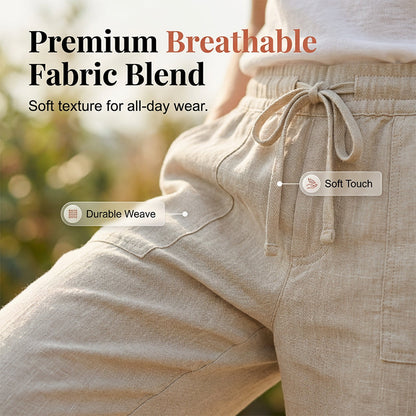⏳Time-Limited Special Offer!⏰👖Women's Casual Cotton Linen Capris✨🌿
