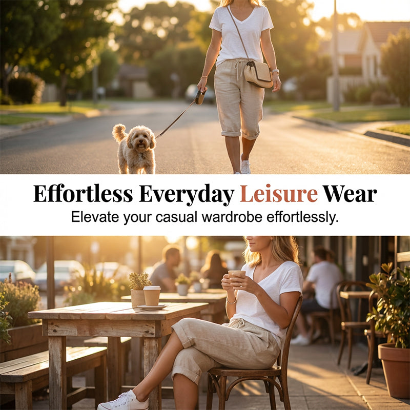 ⏳Time-Limited Special Offer!⏰👖Women's Casual Cotton Linen Capris✨🌿